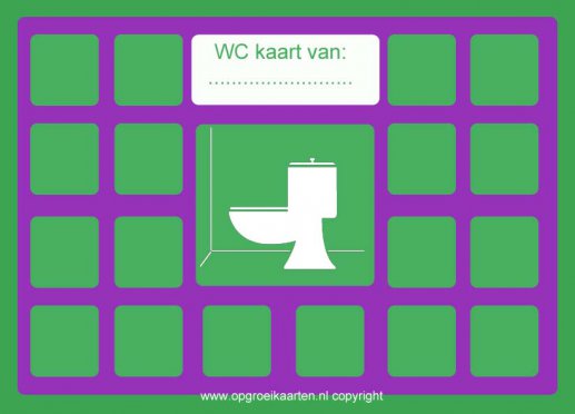 Beloningskaart zindelijkheidstraining wc 1