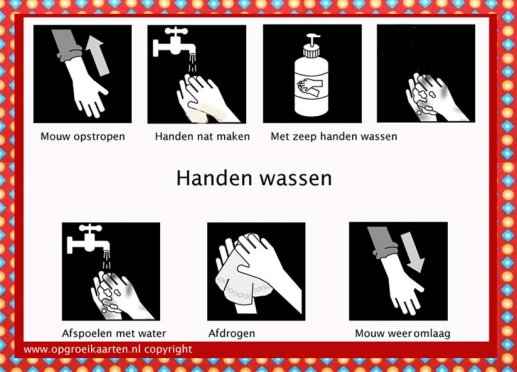 dagritmekaart handen wassen 1