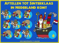 Sinterklaas aftelkalenders en schoenkalenders gratis