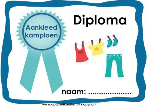 Diploma aankleden